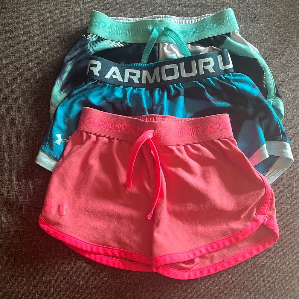 Girls Under Armour Shorts (3 pair)